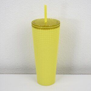 Starbucks 2023 Winter Meadow Yellow‎ Soft Grid Tumbler New with tag